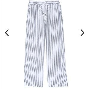 Rails-Agnes Manchester Stripe Wide Leg Linen Pant